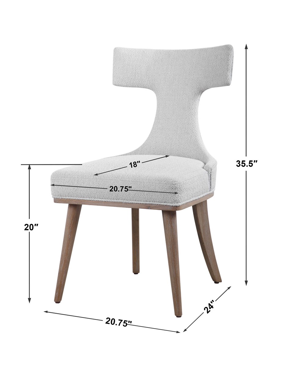 Klismos Accent Chair, 2 Per Box, Priced Each | Uttermost