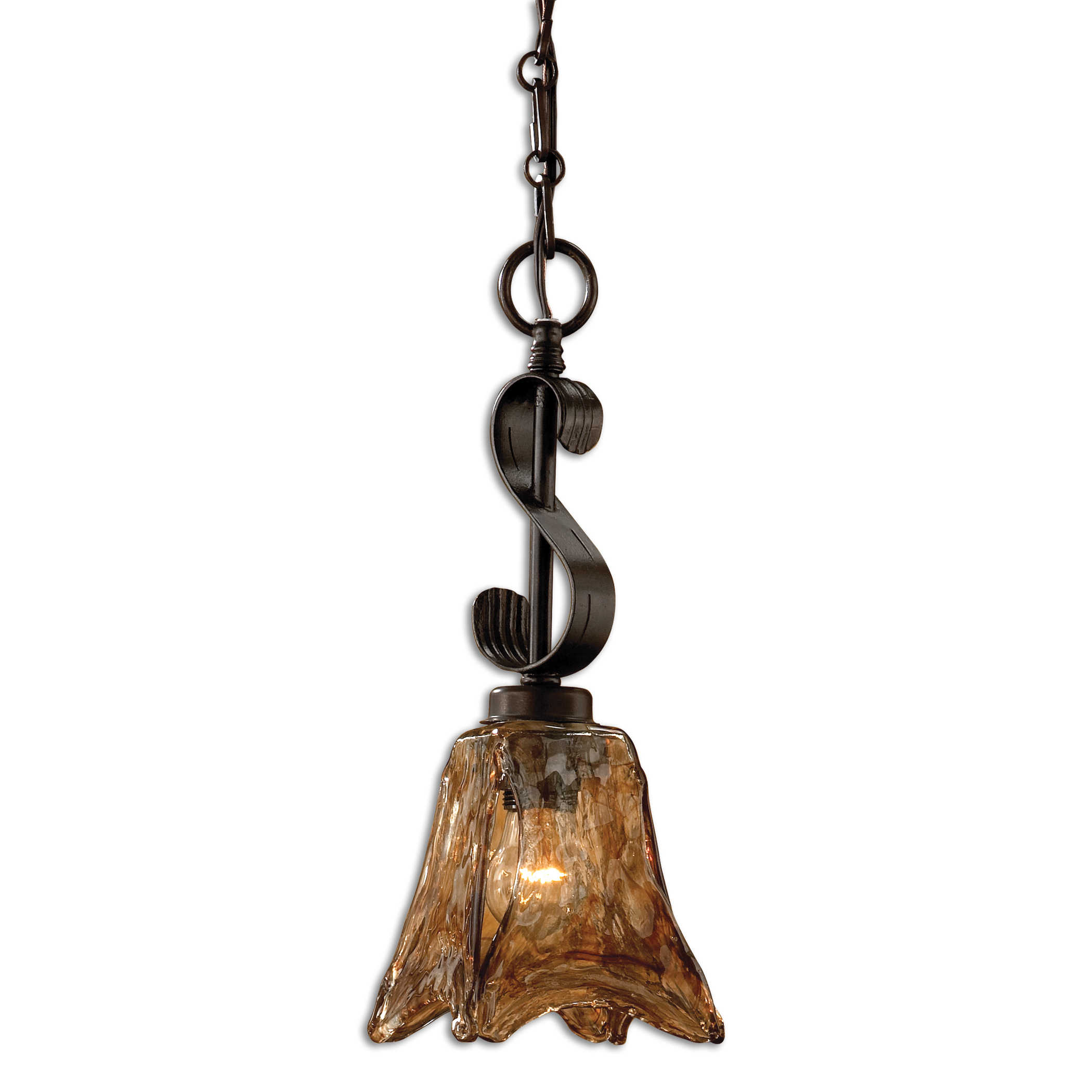 wood slab ceiling light