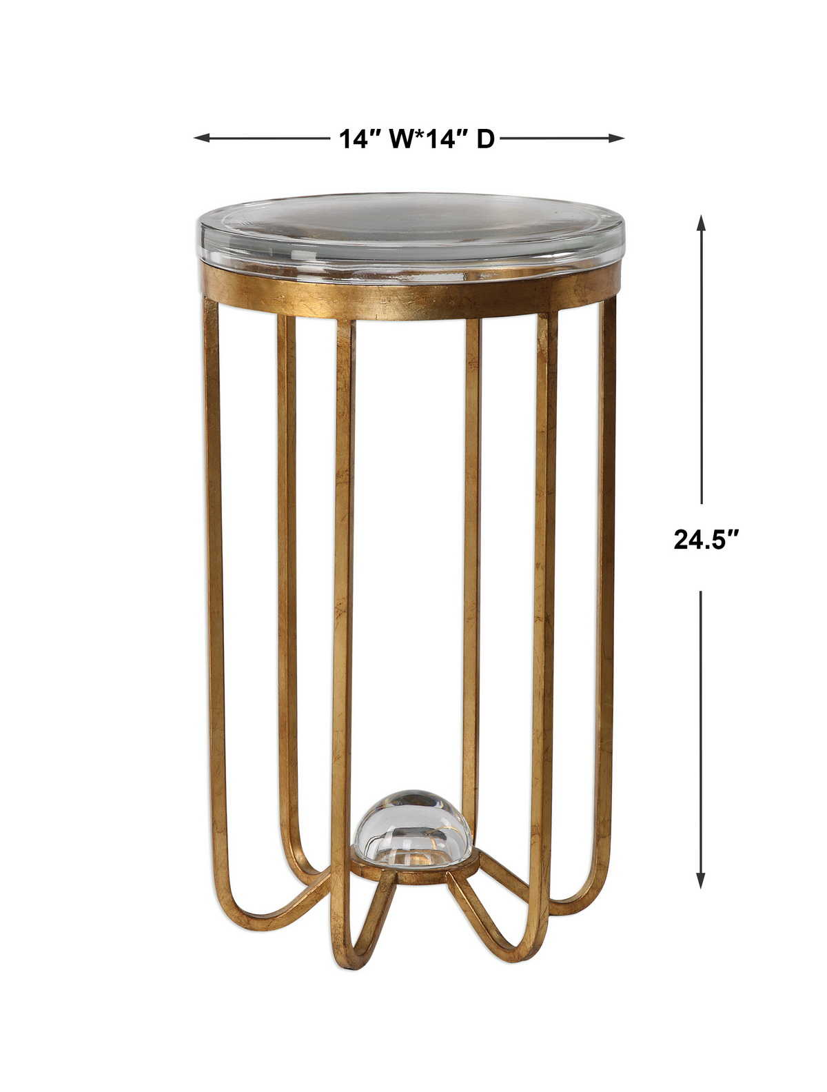 Allura Accent Table Details about   Uttermost 24.5 inch Accent Table Accent Furniture 