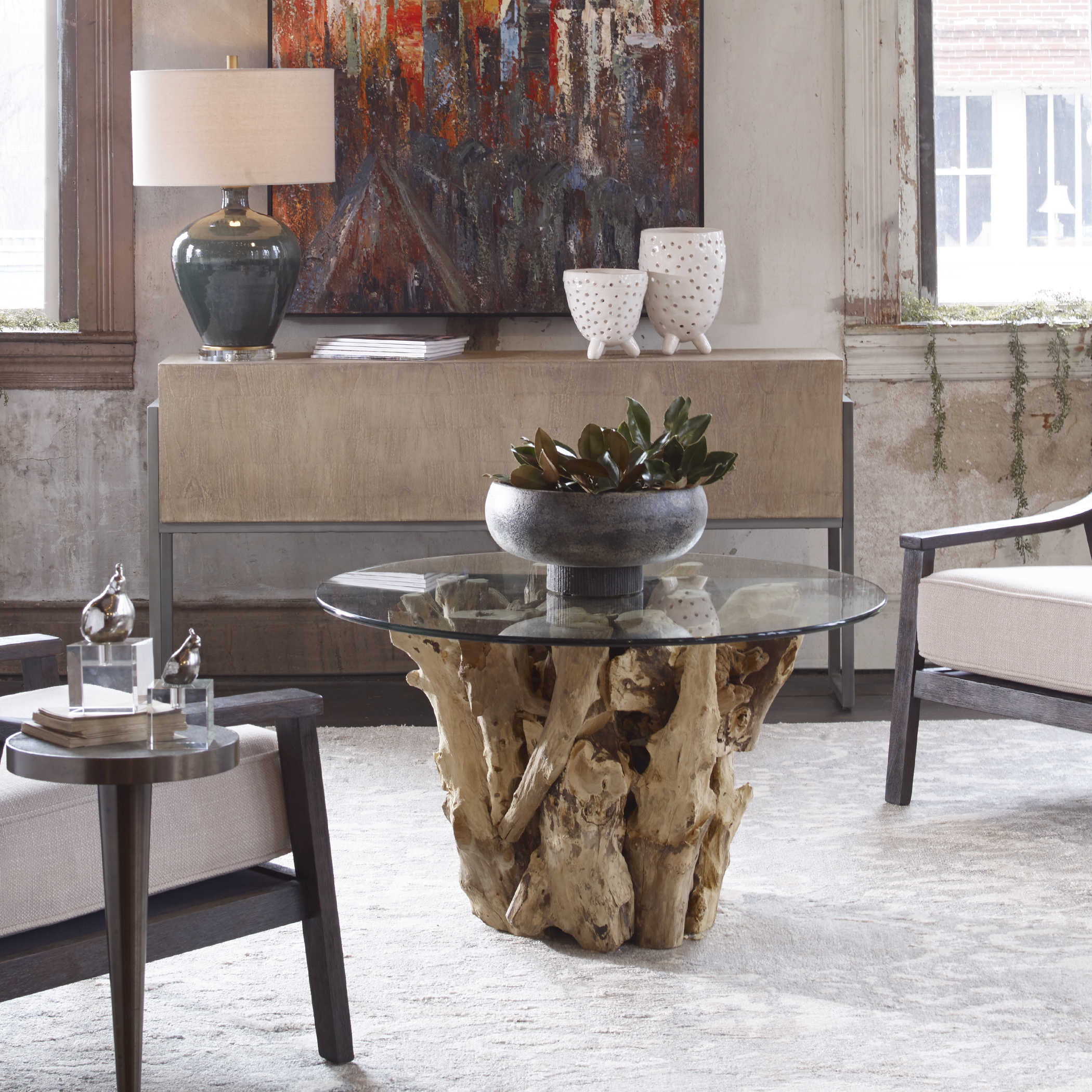 Driftwood Coffee Table Uttermost
