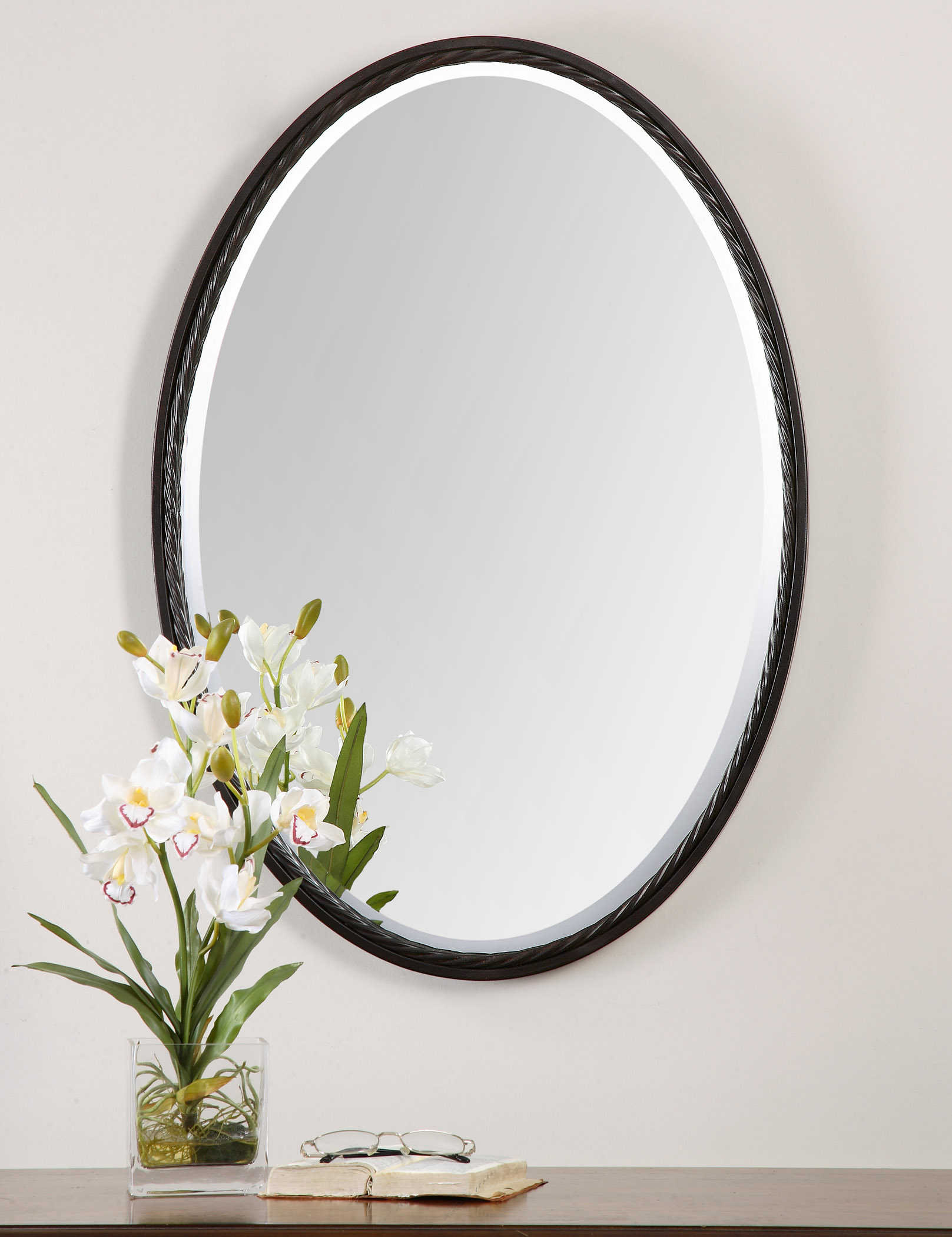 Casalina Oil Rubbed Bronze Oval Mirror | Uttermost