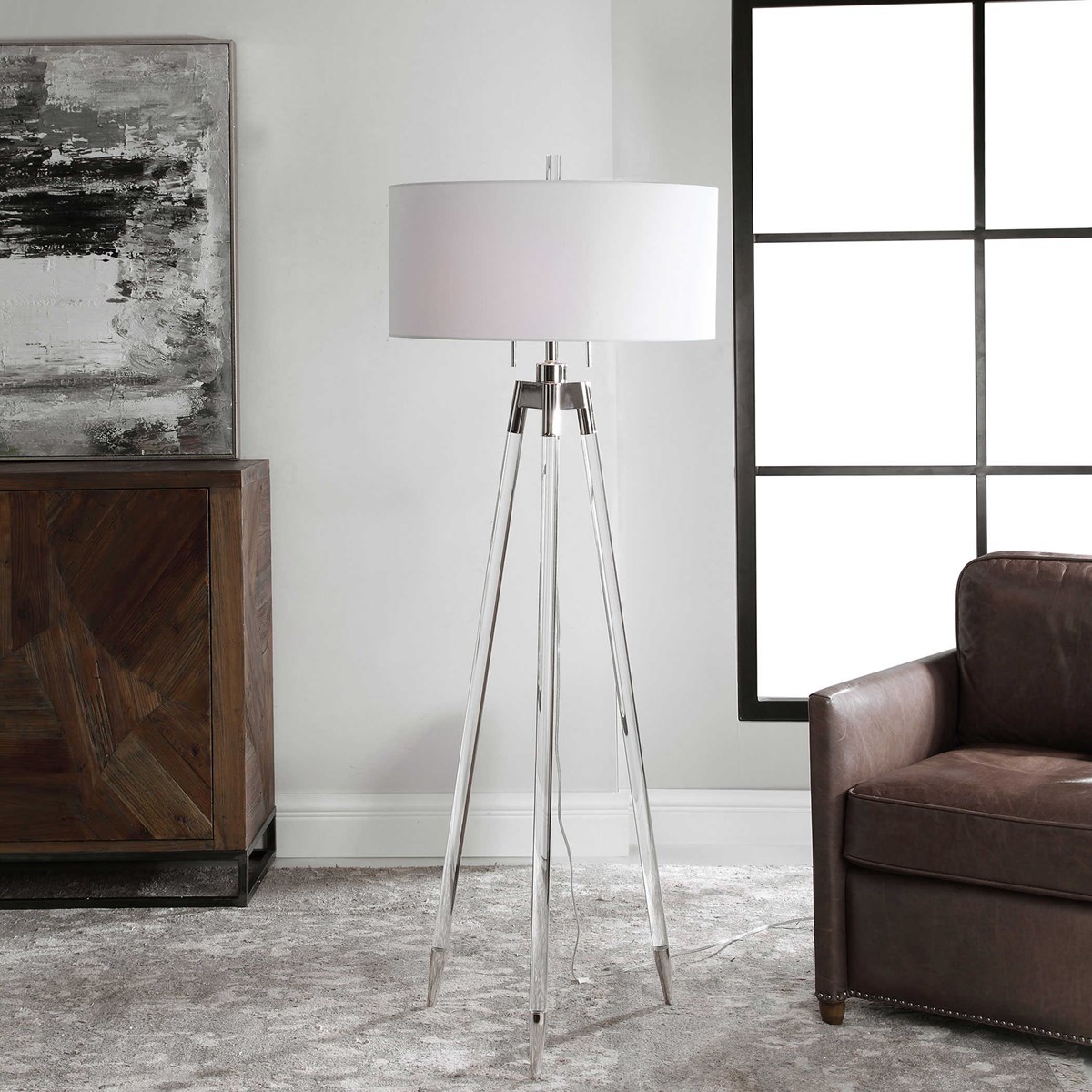 Jonet Silver Floor Lamp | Uttermost