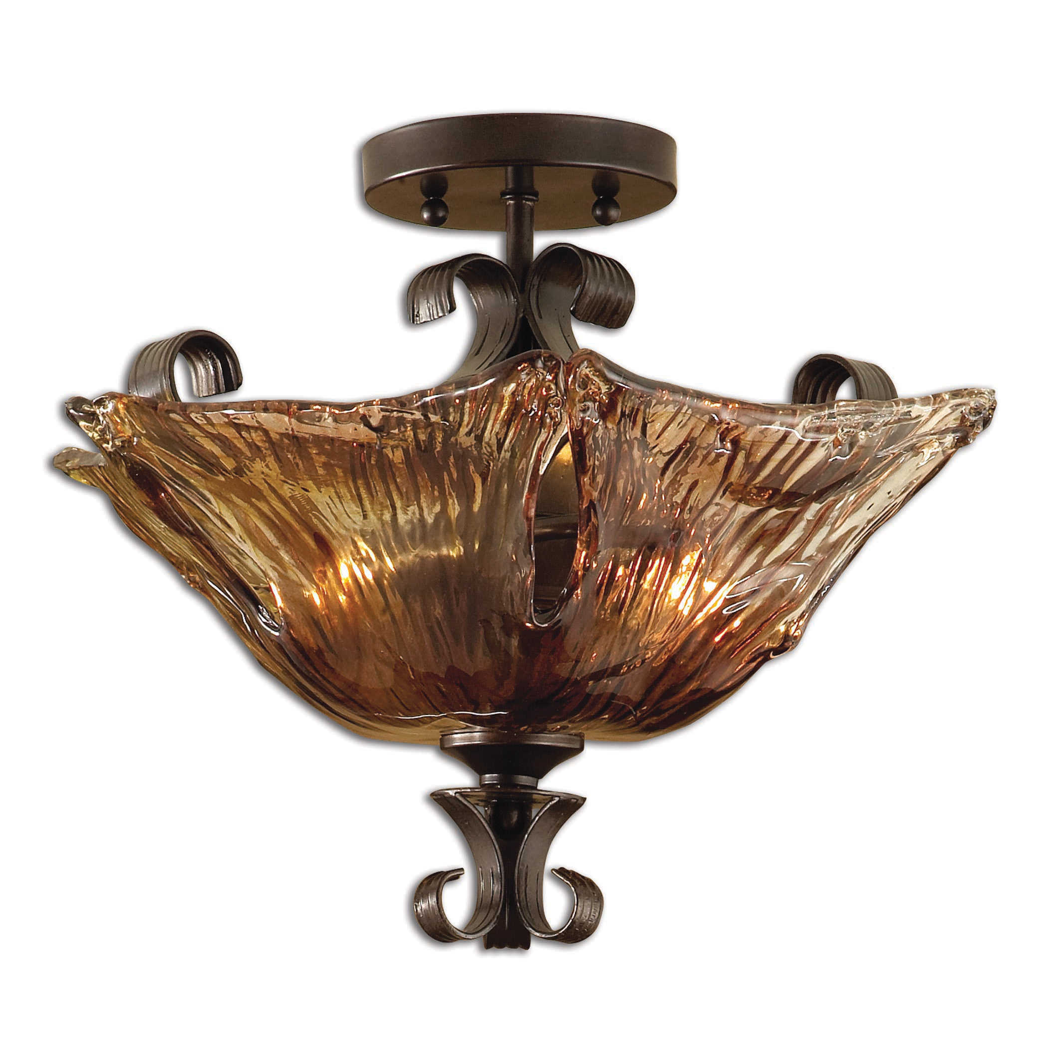 uttermost vitalia semi flush mount