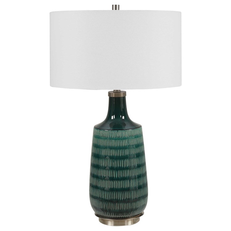Scouts Table Lamp Teal Uttermost, Dark Teal Table Lamp Shade