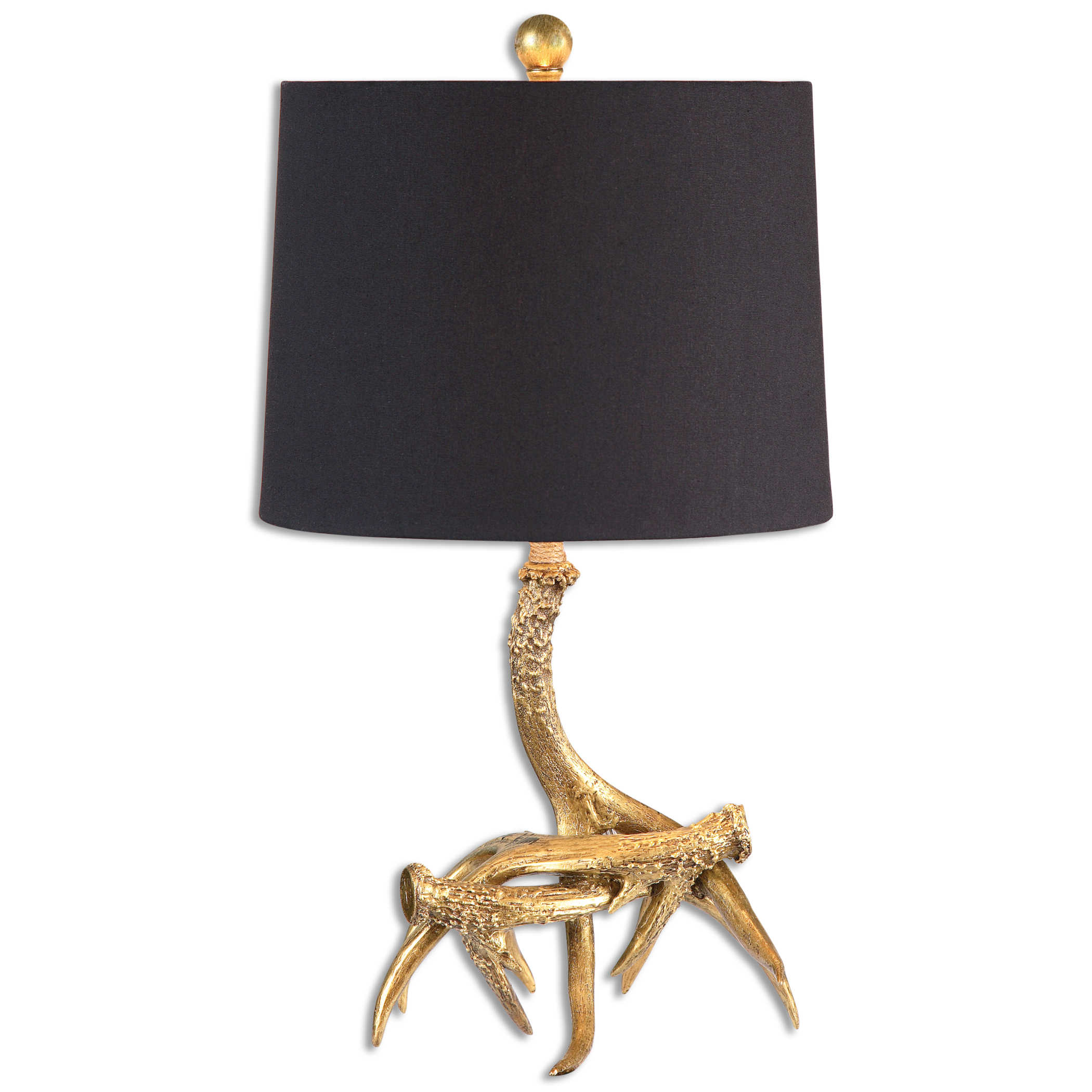 Golden Antlers Table Lamp Uttermost, Uttermost Xander Distressed Bronze Table Lamp