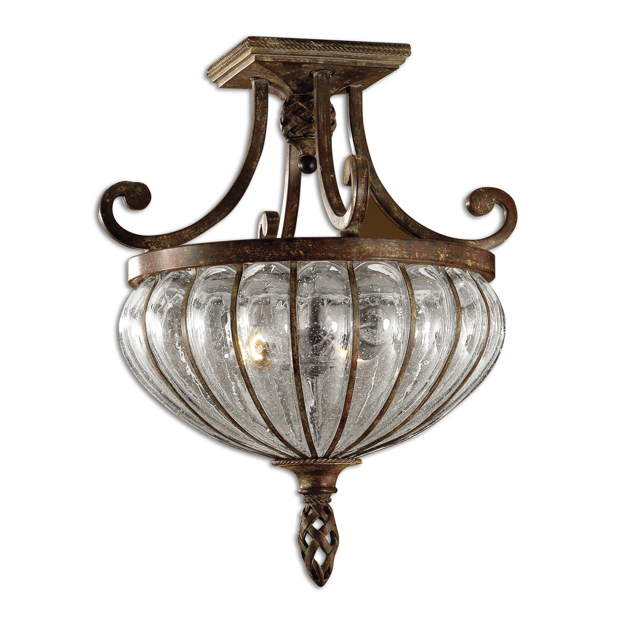 uttermost vitalia semi flush mount