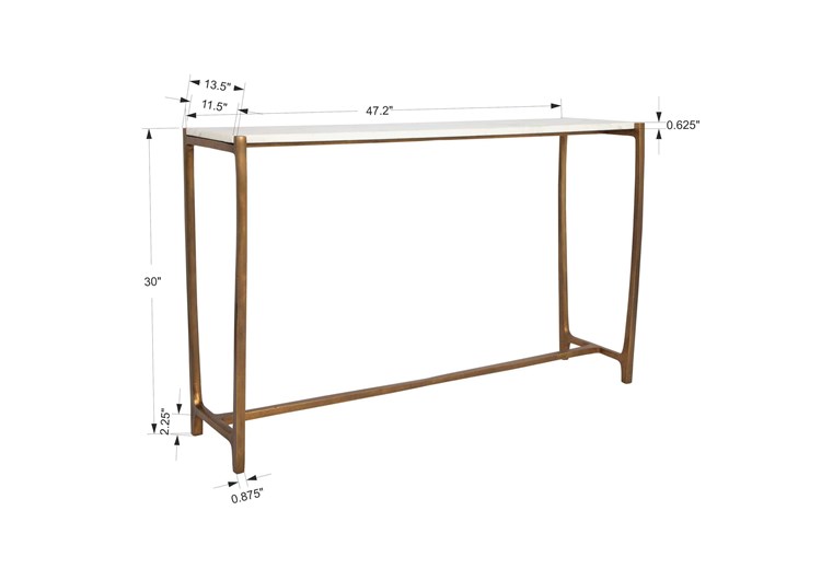 Affinity Console Table, 2 CARTONS | Uttermost