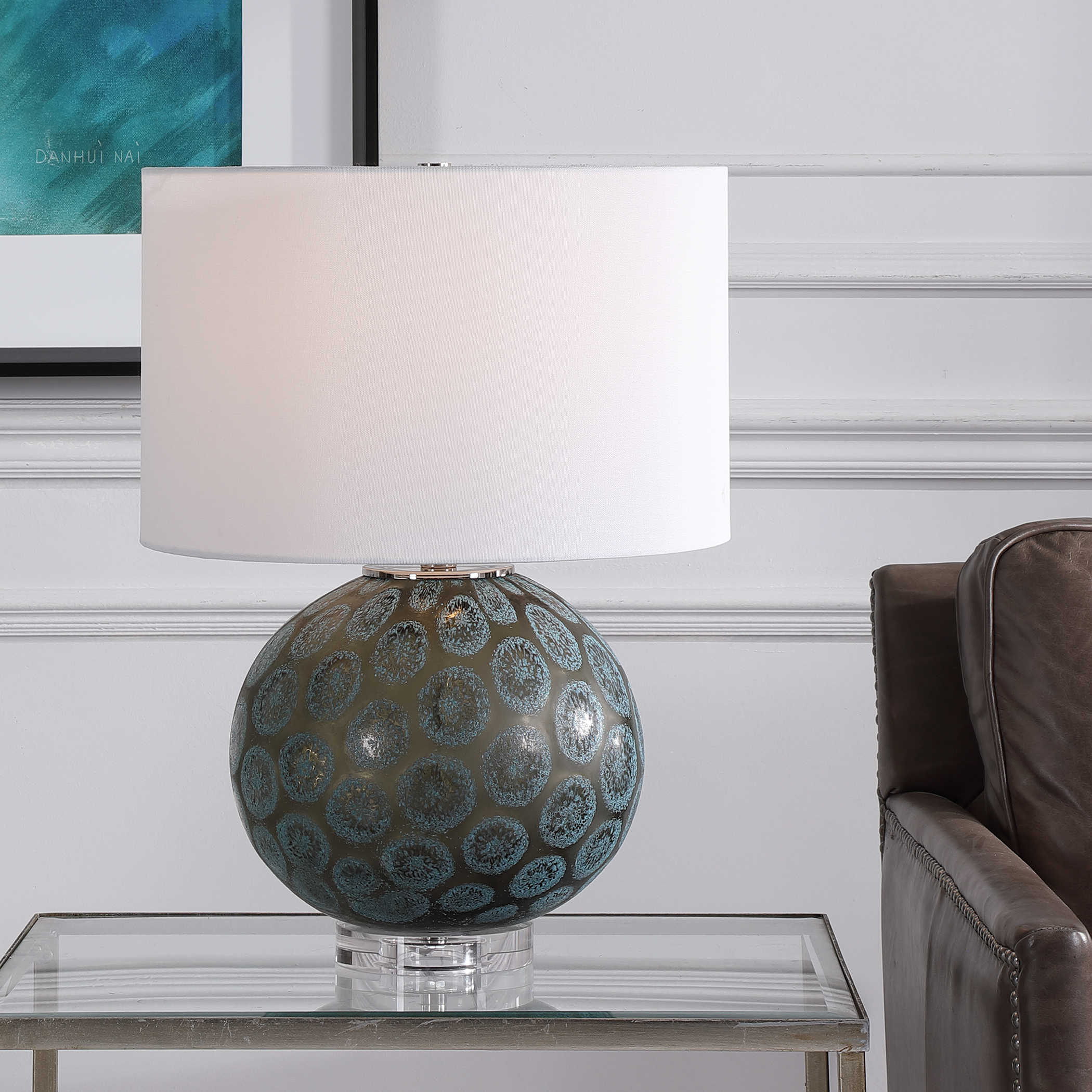 Agate Slice Table Lamp Uttermost, Agate Crystal Table Lamp