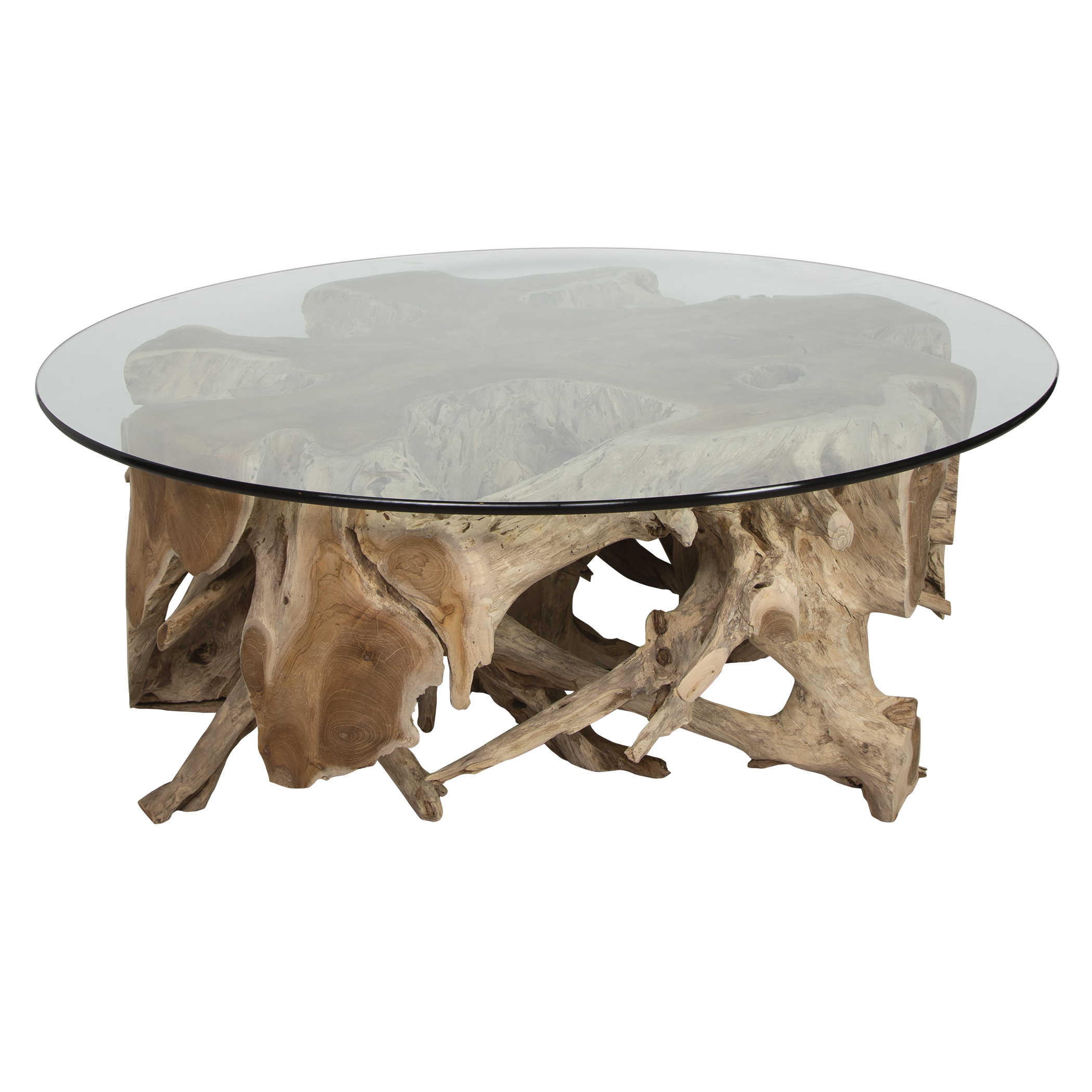 Teak Root Coffee Table, Round 2 CARTONS | Uttermost