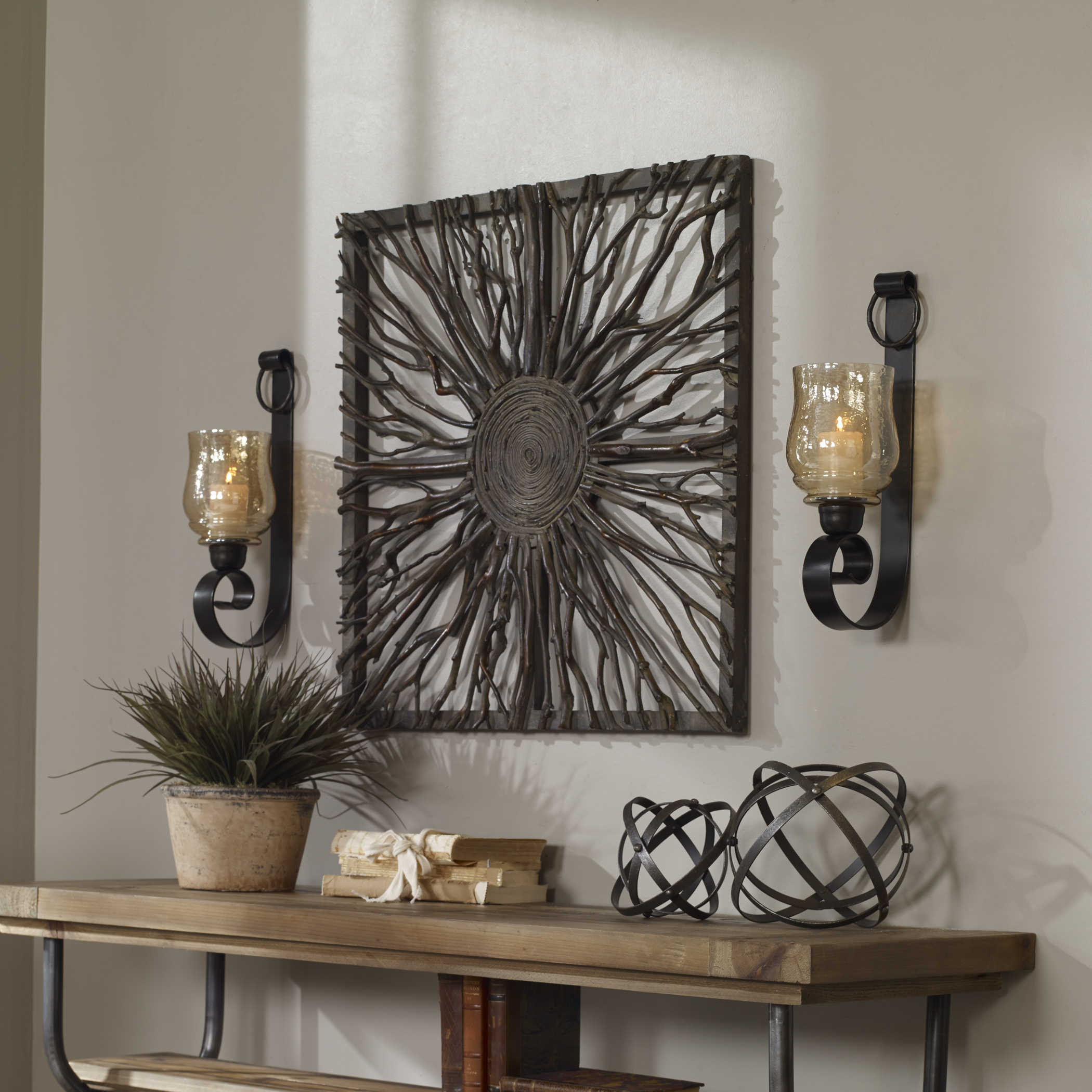 Uttermost Loire Mirrored Wall Sconce 4045 
