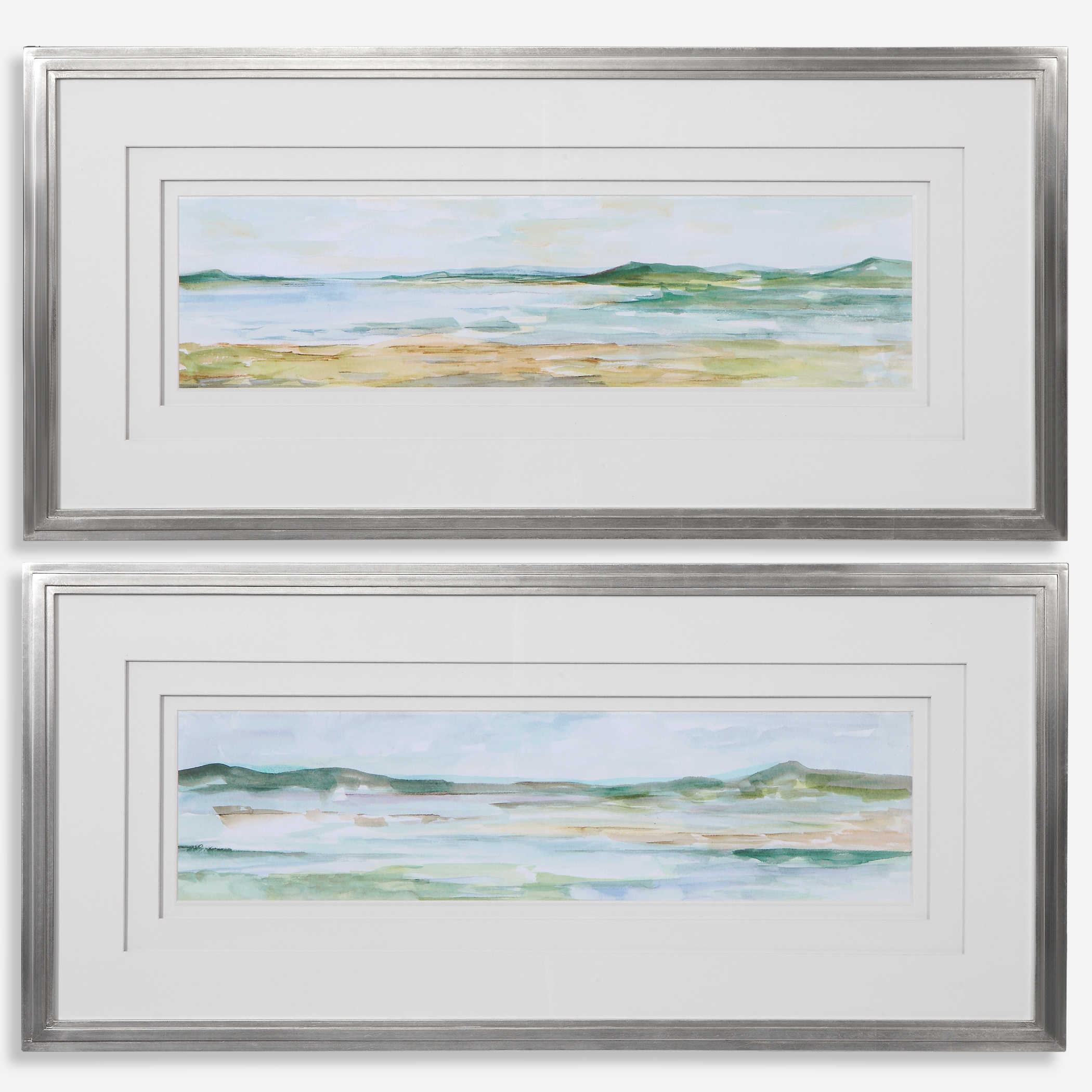 Panoramic Seascape Framed Prints, S/2 | Uttermost