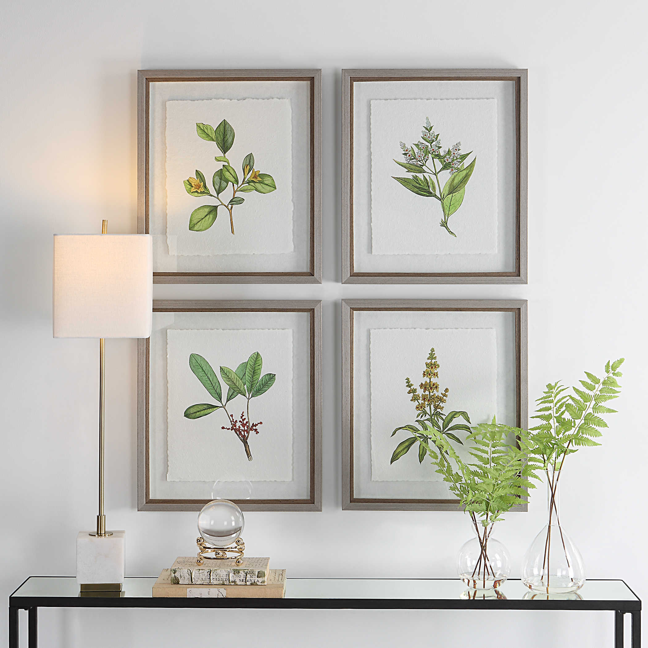 uttermost midnight botanicals wall art