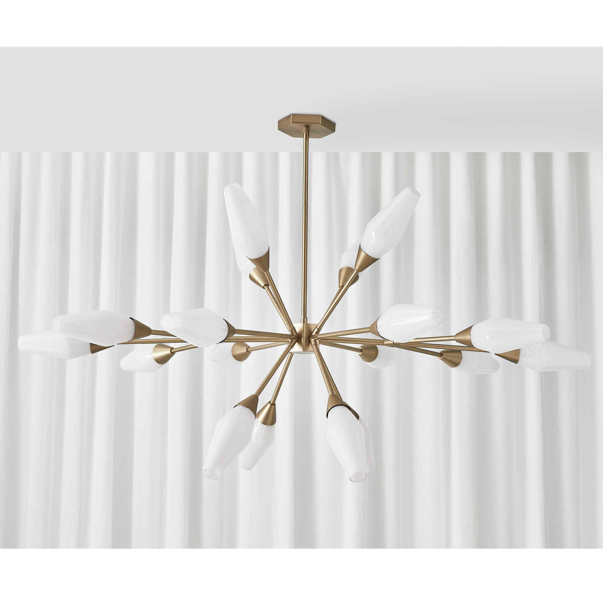 Agapanthus 18 Lt Pendant Brass Uttermost